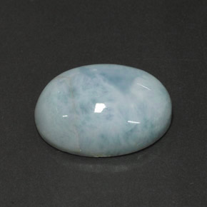 9,28 ctw natürlicher grüner Larimar, Oval Schliff, Lichtundurchlässig