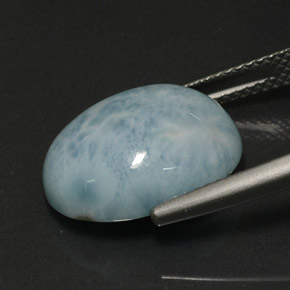 8,85 ctw natürlicher grüner Larimar, Oval Schliff, Lichtundurchlässig