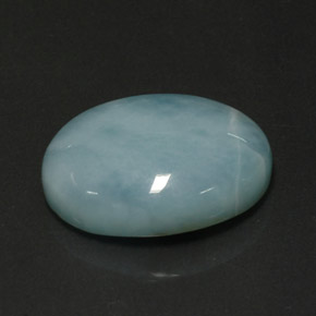 12,46 ctw natürlicher blauer Larimar, Oval Schliff, Lichtundurchlässig