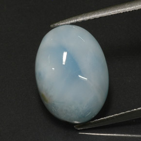 7,15 ctw natürlicher blauer Larimar, Oval Schliff, Lichtundurchlässig