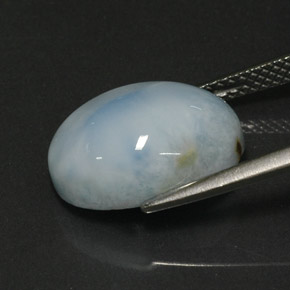 7,15 ctw natürlicher blauer Larimar, Oval Schliff, Lichtundurchlässig