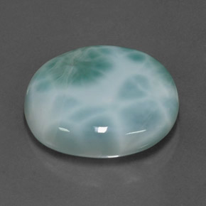 19,66 ctw natürlicher blauer Larimar, Oval Schliff, Lichtundurchlässig