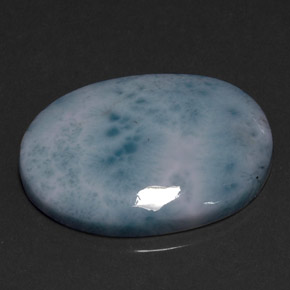 17,92 ctw natürlicher blauer Larimar, Oval Schliff, Lichtundurchlässig