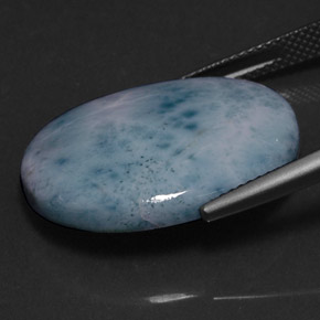 17,92 ctw natürlicher blauer Larimar, Oval Schliff, Lichtundurchlässig
