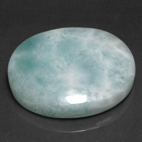 9,17 ctw natürlicher hellgrün Larimar, Oval Schliff, Lichtundurchlässig