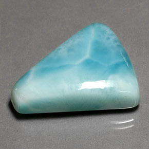 35,80 ctw natürlicher blauer Larimar, Fantasieschliff, Lichtundurchlässig