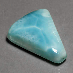 35,80 ctw natürlicher blauer Larimar, Fantasieschliff, Lichtundurchlässig