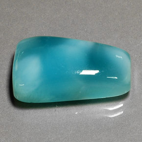9,17 ctw natürlicher Grünblau Larimar, Ausgefallene Form, Lichtundurchlässig