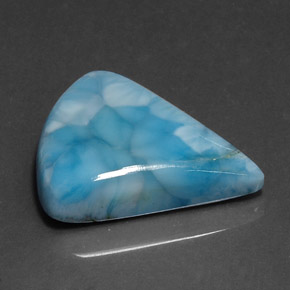31,71 ctw natürlicher blauer Larimar, Fantasieschliff, Lichtundurchlässig