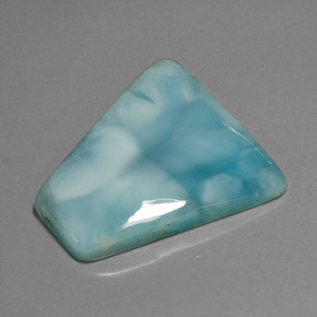 40,19 ctw natürlicher Grünblau Larimar, Ausgefallene Form, Lichtundurchlässig