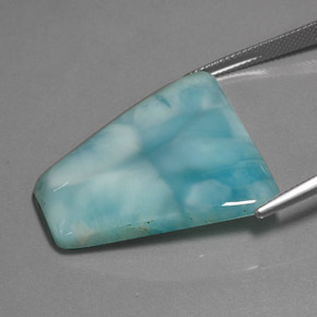 40,19 ctw natürlicher Grünblau Larimar, Ausgefallene Form, Lichtundurchlässig
