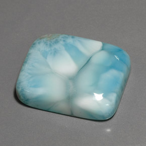 48,62 ctw natürlicher blauer Larimar, Kissenschliff, Lichtundurchlässig