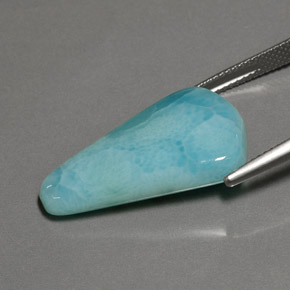 15,19 ctw natürlicher blauer Larimar, Fantasieschliff, Lichtundurchlässig