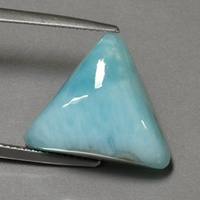 13,67 ctw natürlicher blauer Larimar, Trillion, Lichtundurchlässig