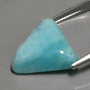 13,67 ctw natürlicher blauer Larimar, Trillion, Lichtundurchlässig