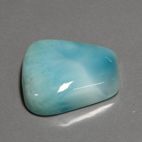 20,52 ctw natürlicher blauer Larimar, Fantasieschliff, Lichtundurchlässig