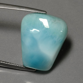 20,52 ctw natürlicher blauer Larimar, Fantasieschliff, Lichtundurchlässig