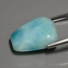 20,52 ctw natürlicher blauer Larimar, Fantasieschliff, Lichtundurchlässig