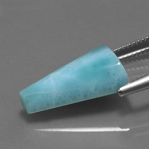 9,17 ctw natürlicher Blau Larimar, Ausgefallene Form, Lichtundurchlässig