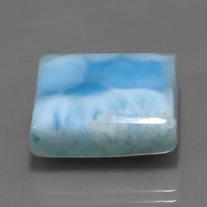 31,65 ctw natürlicher blauer Larimar, Baguette, Lichtundurchlässig