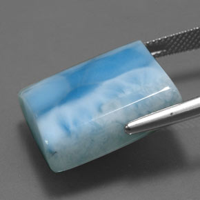 31,65 ctw natürlicher blauer Larimar, Baguette, Lichtundurchlässig