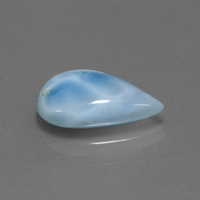 9,17 ctw natürlicher Blau Larimar, Birnenform, Lichtundurchlässig