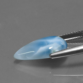 9,17 ctw natürlicher Blau Larimar, Birnenform, Lichtundurchlässig