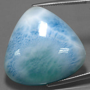 55,13 ctw natürlicher blauer Larimar, Trillion, Lichtundurchlässig