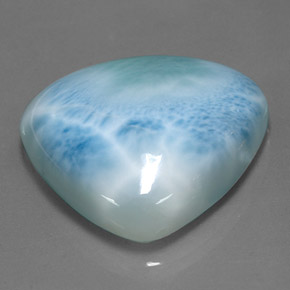 55,13 ctw natürlicher blauer Larimar, Trillion, Lichtundurchlässig