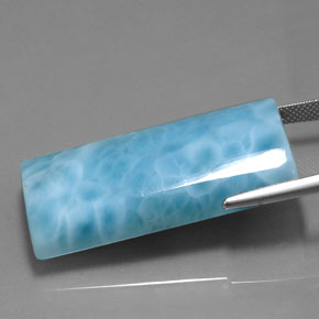 67,95 ctw natürlicher blauer Larimar, Baguette, Lichtundurchlässig