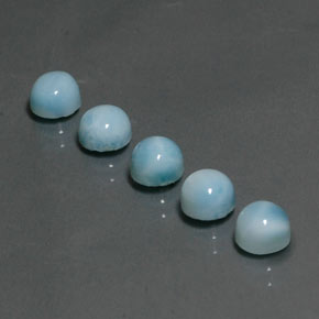  ct natürliche Blau Larimar-Edelsteine, Rund Schliff, Lichtundurchlässig