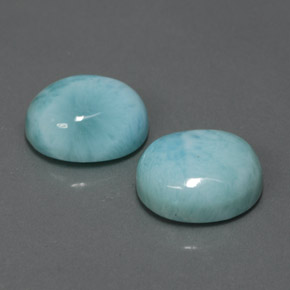  ct natürliche blauer Larimar-Edelsteine, Oval Schliff, Lichtundurchlässig