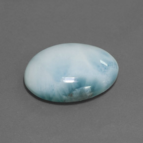 9,17 ctw natürlicher Blau Larimar, Oval Schliff, Lichtundurchlässig