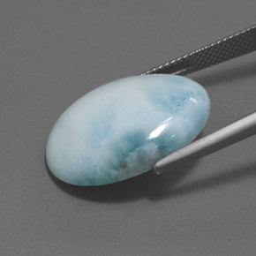9,17 ctw natürlicher Blau Larimar, Oval Schliff, Lichtundurchlässig