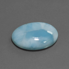 15,89 ctw natürlicher blauer Larimar, Oval Schliff, Lichtundurchlässig