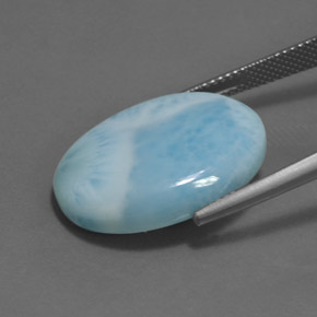 9,17 ctw natürlicher Blau Larimar, Oval Schliff, Lichtundurchlässig