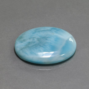 14,10 ctw natürlicher blauer Larimar, Oval Schliff, Lichtundurchlässig