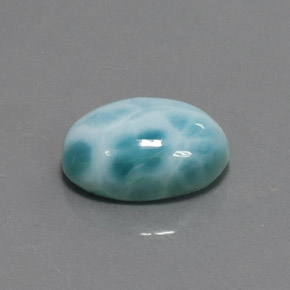 6,91 ctw natürlicher blauer Larimar, Oval Schliff, Lichtundurchlässig