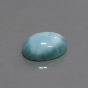 7,08 ctw natürlicher blauer Larimar, Oval Schliff, Lichtundurchlässig