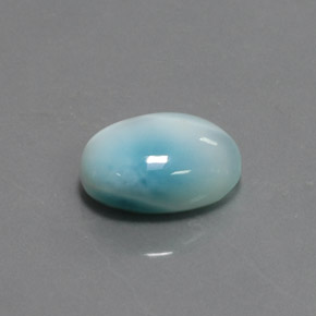 7,44 ctw natürlicher blauer Larimar, Oval Schliff, Lichtundurchlässig