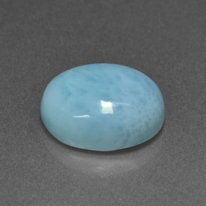 3,85 ctw natürlicher blauer Larimar, Oval Schliff, Lichtundurchlässig