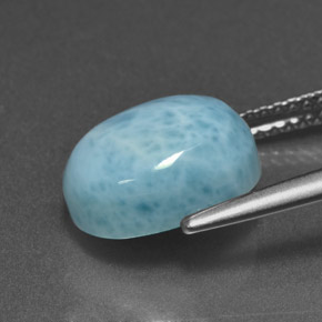 9,17 ctw natürlicher Blau Larimar, Oval Schliff, Lichtundurchlässig