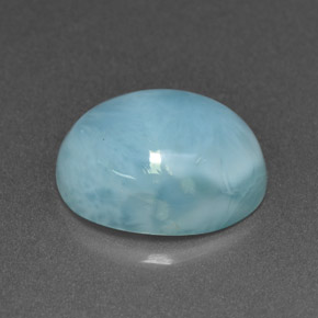 9,17 ctw natürlicher Blau Larimar, Oval Schliff, Lichtundurchlässig