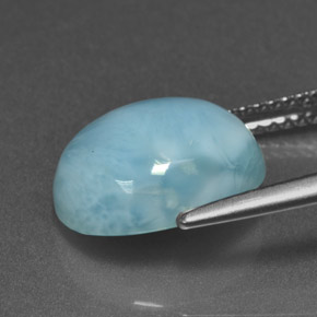 9,17 ctw natürlicher Blau Larimar, Oval Schliff, Lichtundurchlässig