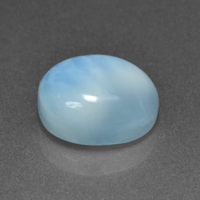 4,80 ctw natürlicher blauer Larimar, Oval Schliff, Lichtundurchlässig
