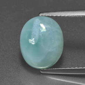 9,17 ctw natürlicher Blau Larimar, Oval Schliff, Lichtundurchlässig