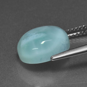 9,17 ctw natürlicher Blau Larimar, Oval Schliff, Lichtundurchlässig