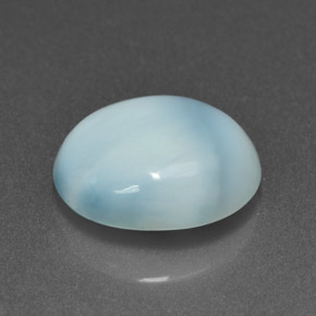4,65 ctw natürlicher blauer Larimar, Oval Schliff, Lichtundurchlässig