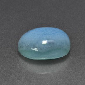 5,04 ctw natürlicher blauer Larimar, Oval Schliff, Lichtundurchlässig