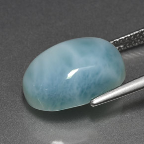 7,96 ctw natürlicher blauer Larimar, Oval Schliff, Lichtundurchlässig